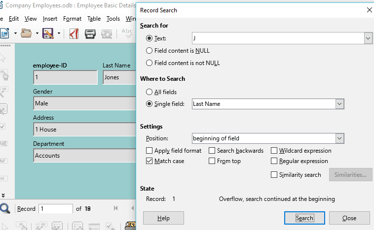 11 Search Record 11 Search Record