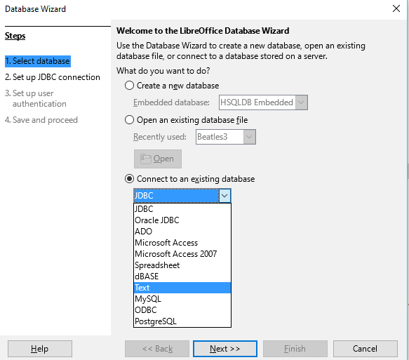 13 Connect Database To Text 13 Connect Database To Text
