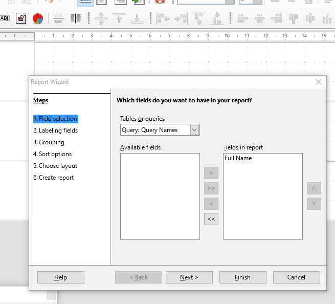 15 Report in Wizard Mode 15 Report in Wizard Mode