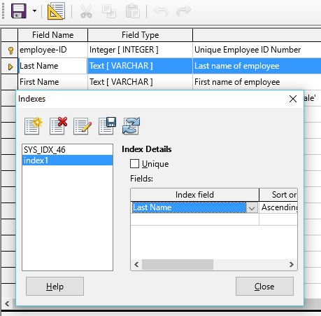 3-10 Index a Field