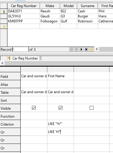 41 Query Table