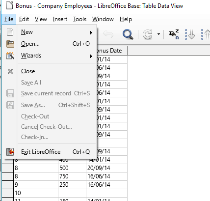 43 Open Database