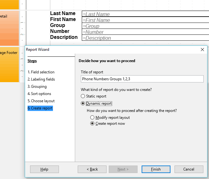 5 Create Report 5 Create Report