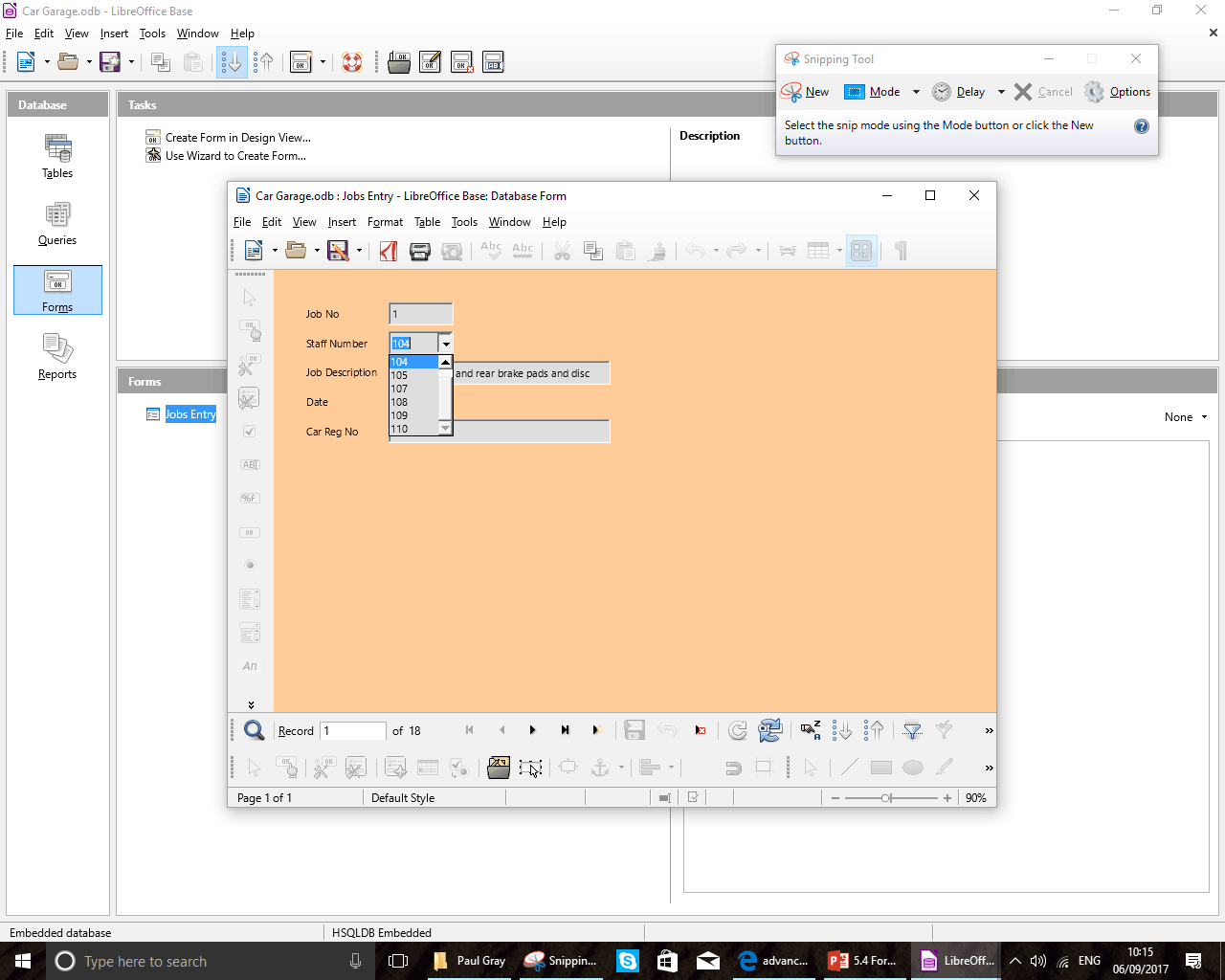 5 Database Form 5 Database Form