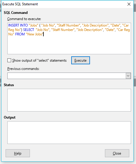 8 SQL Statement 8 SQL Statement