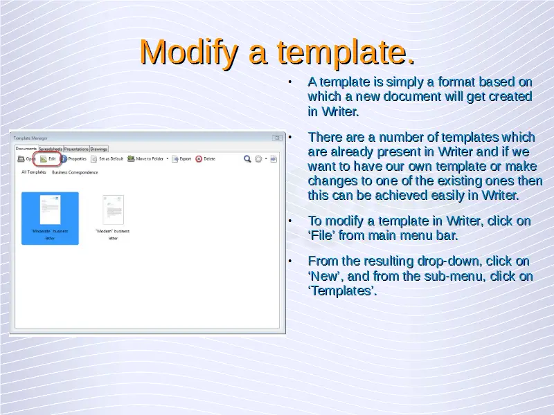 Advanced Word Processing Templates