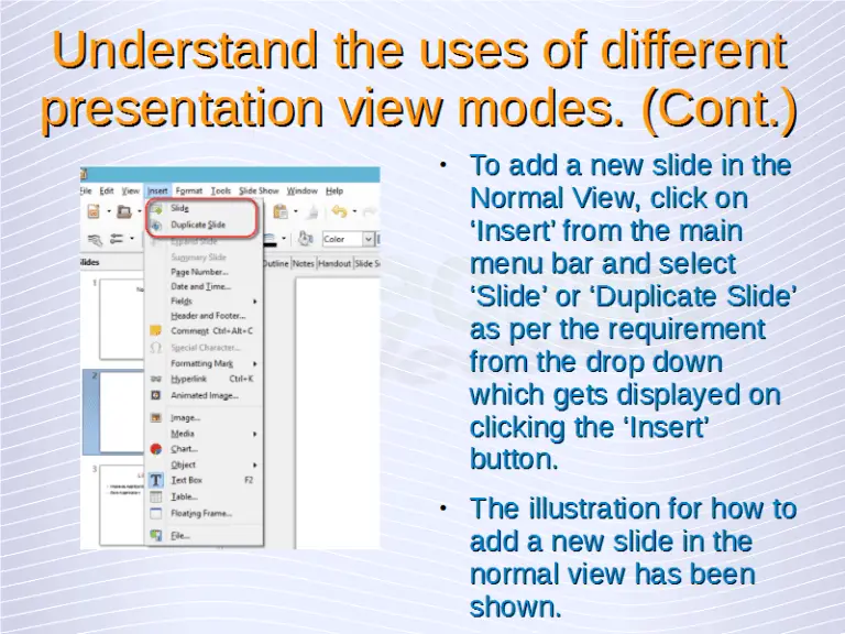 Understanding Presentations Presentation Views