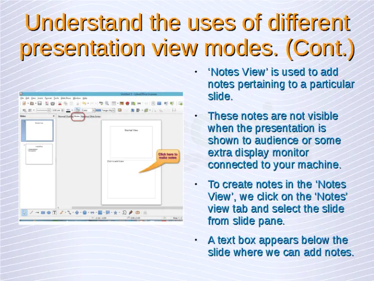 Understanding Presentations Presentation Views