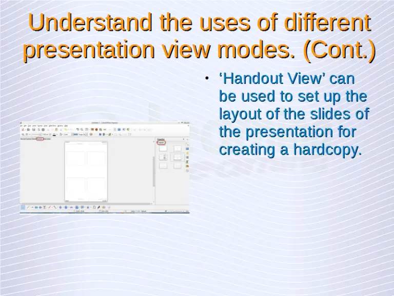 Understanding Presentations Presentation Views
