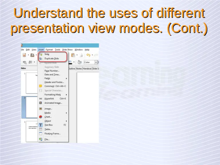 Understanding Presentations Presentation Views