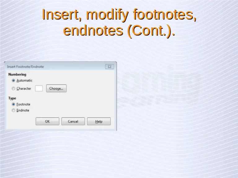 difference between footnote and endnote word difference between footnote and endnote word