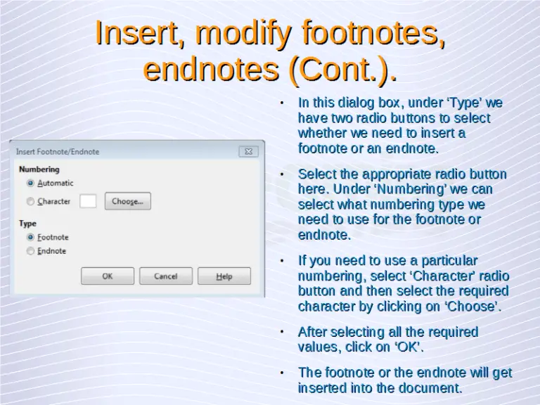 difference between footnote and endnote word difference between footnote and endnote word