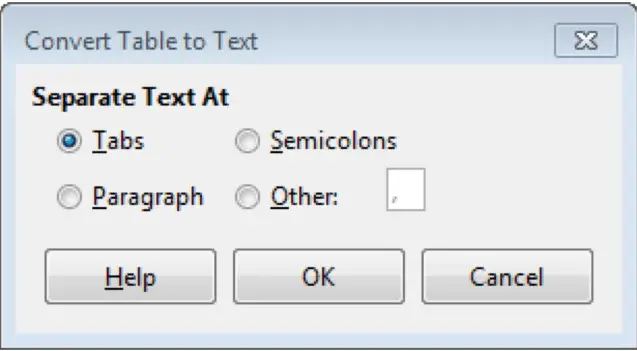 Copy Table To Text 26