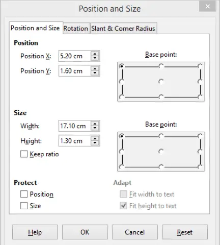 Position and Size 4