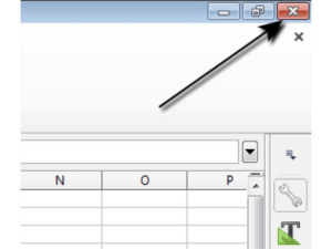 close spreadsheets