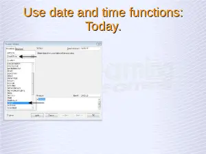 Advanced Spreadsheets – Date and Time Functions