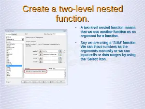 Advanced Spreadsheets – Nested Functions