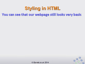 Adding Text to our HTML page