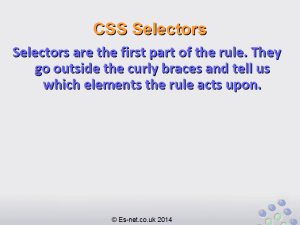 Understanding CSS Selectors