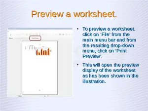 Preview a worksheet
