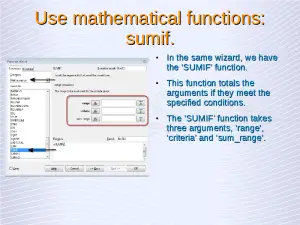 Advanced Spreadsheets – Mathematical Functions